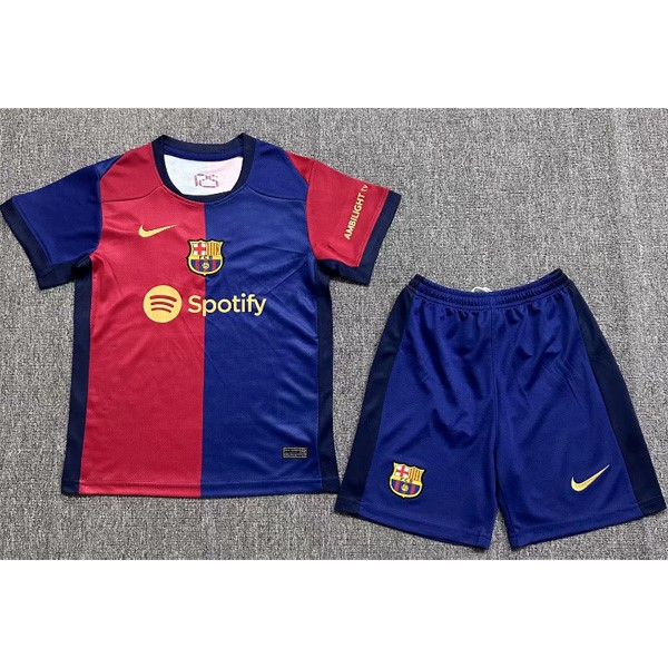 Maillot Barcelone Domicile All Sponsors Enfant 2024-25